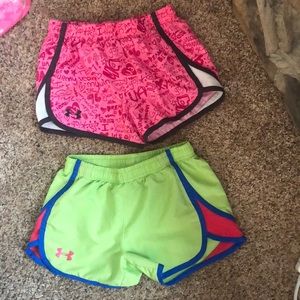 Under Armour girls shorts set of 2 pairs